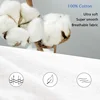 Peter Khanun 100% Cotton Pillowcases Pillow Covers Protector Envelope Closure King Queen Pillow Cases Soft and Breathable,2 Pcs 6