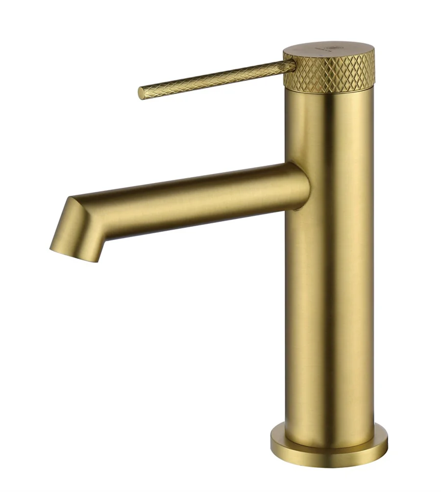 

Popular design Luxury Brass Bathroom sink faucet Cold hot Basin mixer Tap one Hole one Handle Bathroom faucet Good quality