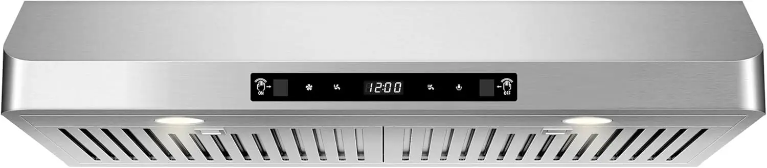 Range Hood 30 Inch 900CFM Under Cabinet Range Hood Kitchen Vent Stainless Steel Kitchen Stove Vent for Ducted