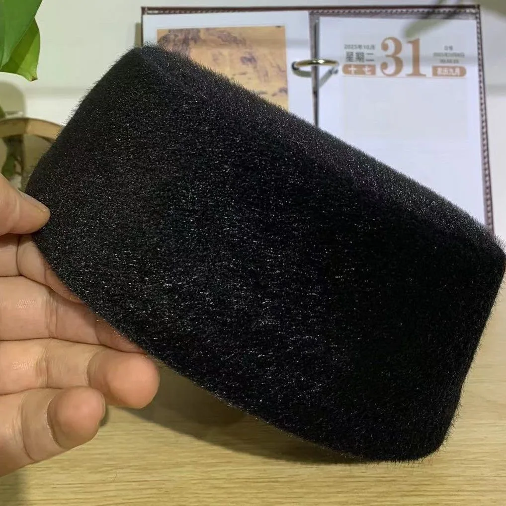 Chapeaux de prière musulmans pour hommes, bonnets Kufi Kippa en peluche, bonnets islamiques d'Arabie Saoudite en coton et coton peluche pour l'hiver, modèle juif 03376