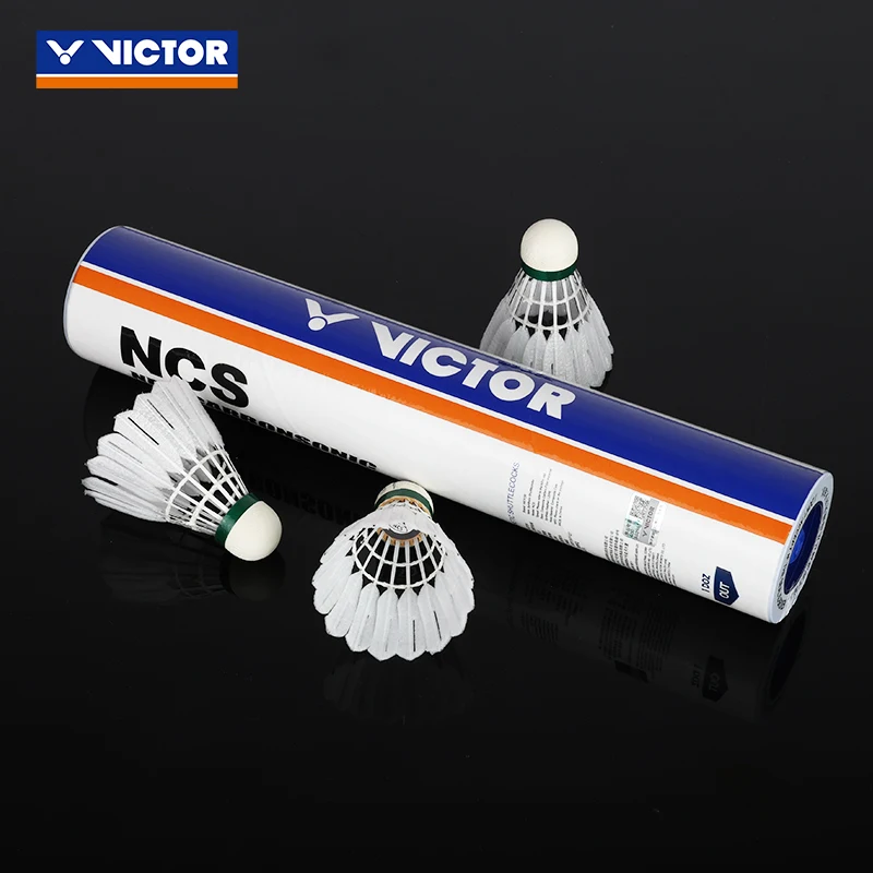 12 pcs VICTOR Badminton Shuttlecocks
