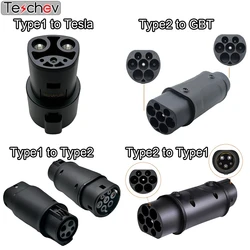 New Adapter Sae J1772 Type 1 To Tesla Connector Type 1 to Type 2 Adaptor Type 1 to Type 2 EV Charging Adapter Type 2 to GBT