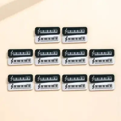 20Pcs 귀여운 피아노 지우개 작은 크기의 경량 지우개 쓰기 실수용 이상적인 학교 가정 학습 문구용품
