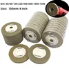 1Pcs 4" 100mm Nylon Resin Polishing Wheel 60~1500 Grit Fiber Grinding Wheel Marble Granite Glass Stone Metal Grinding Disc