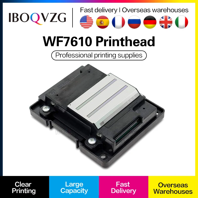 

IBOQVZG Printhead WF7610 Print Head For Epson WF3620 WF3640 WF3720 WF7111 WF7611 WF7620 WF7621 WF7720 WF7721 WF3641 WF7725