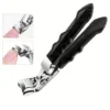 Professional Stainless Steel Toenail Clippers for Seniors, Wide Jaw, Angled Head, Concave Blade 1