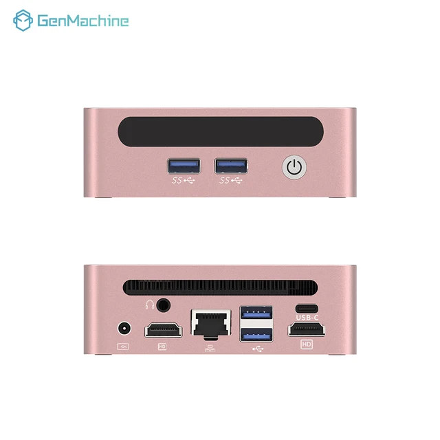 GenMachine AMD Ryzen 3 5475U Mini PC 16G RAM 256G ROM Windows 11 Ryzen 4.1GHz DDR4 3200Mhz RAM PC de jeu WIFI6 bricolage PC de jeu 3