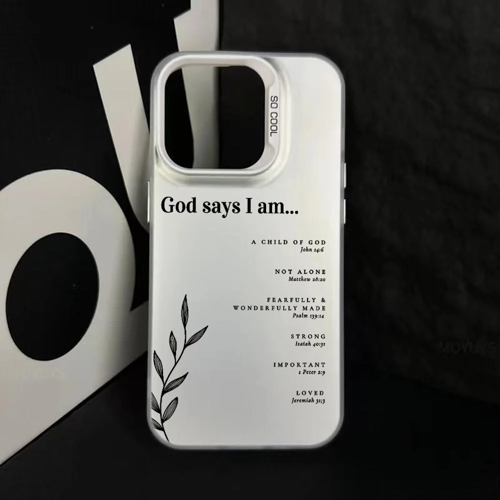 Inspirational Bible Verse Christian Affirmations Phone Case - Matte Finish