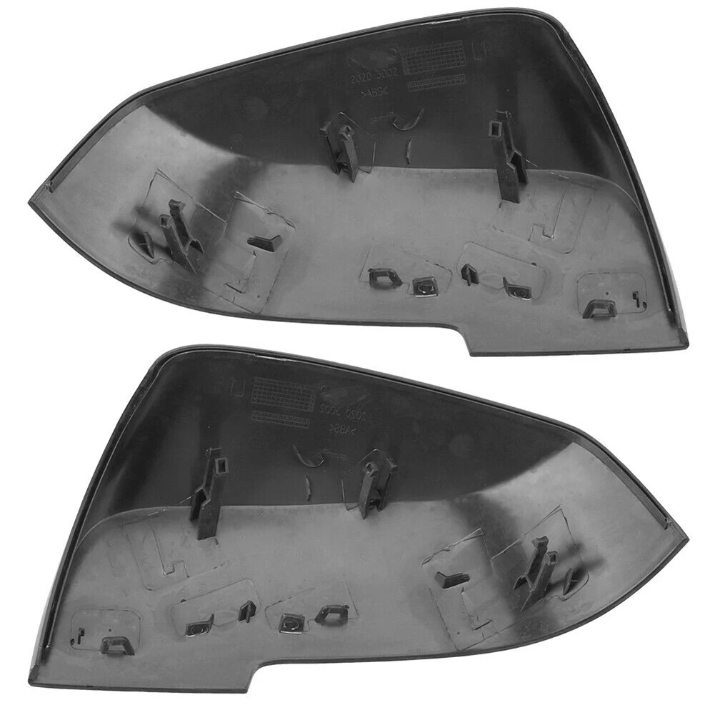 

1 пара для BMW F20 F21 F22 F30 F32 F36 F87 X1 чехол для зеркала заднего вида глянцевый черный Передний 26,5X14 см АБС-пластик яркий черный левый