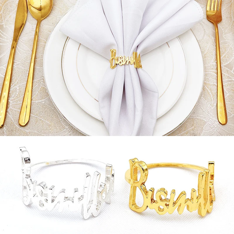 Napkin Rings Handmade Serviette Buckle Holder Wedding Banquet Dinner Decor SL 
