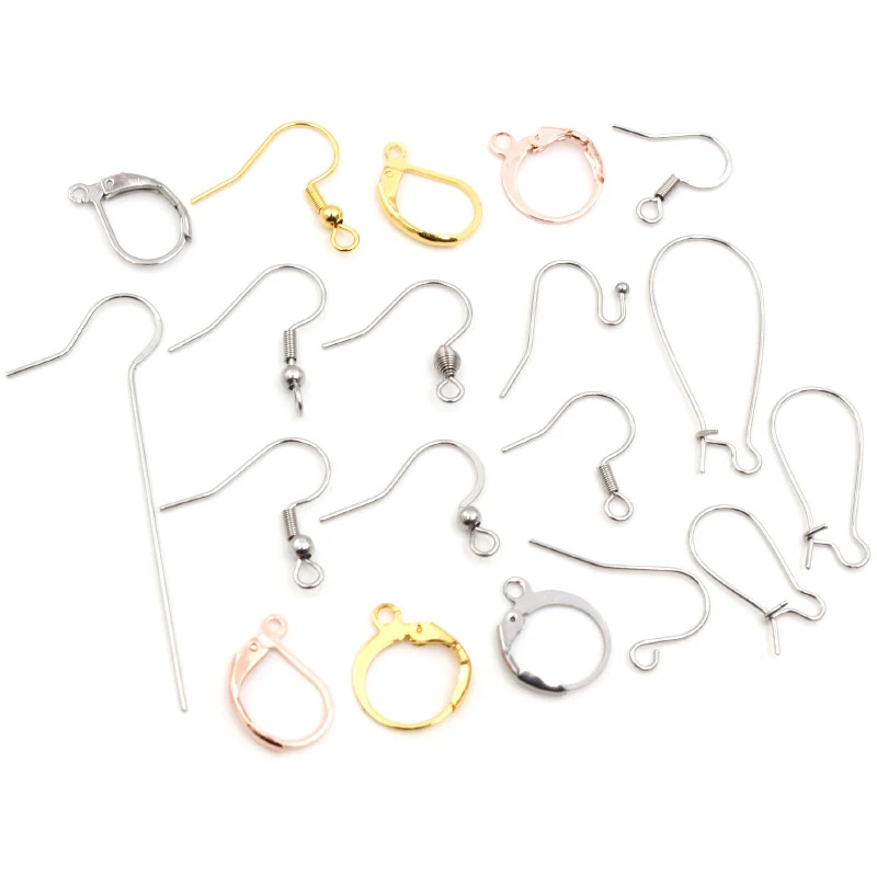 200 Pcs Stainless Steel Ball & Coil Earring Hooks - 19mm Ear Wires For DIY Jewelry Making, Nickel-Free - View #4
