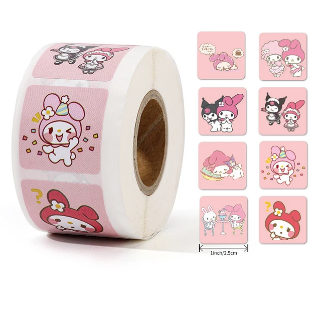 Kawaii My Melody Cinnamoroll Kuromi Diy Decorative Washi Tape Anime  Sanrioed Cute Girl Heart Material Tape Stickers - Movies & Tv - AliExpress