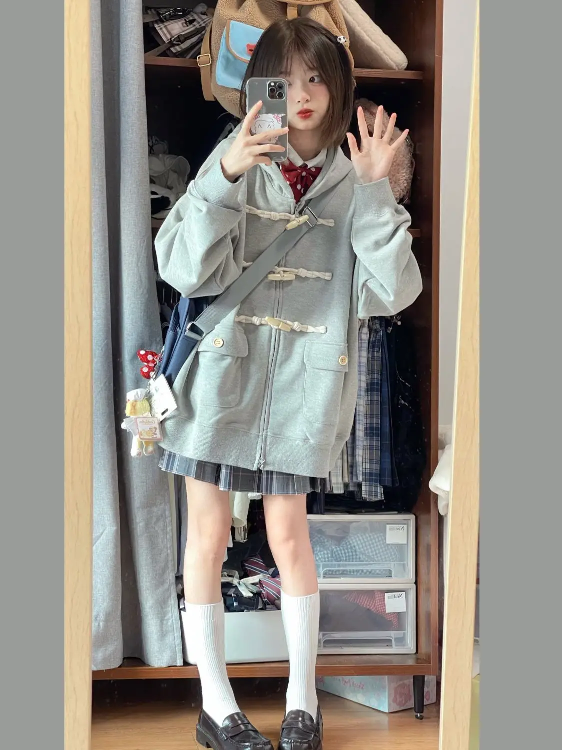 Kashiko★ジャケット★韓国★人気★Ribbon Belted Preppy Jacket MUSINSA | KASHIKO Ribbon Belted Preppy Jacket Black