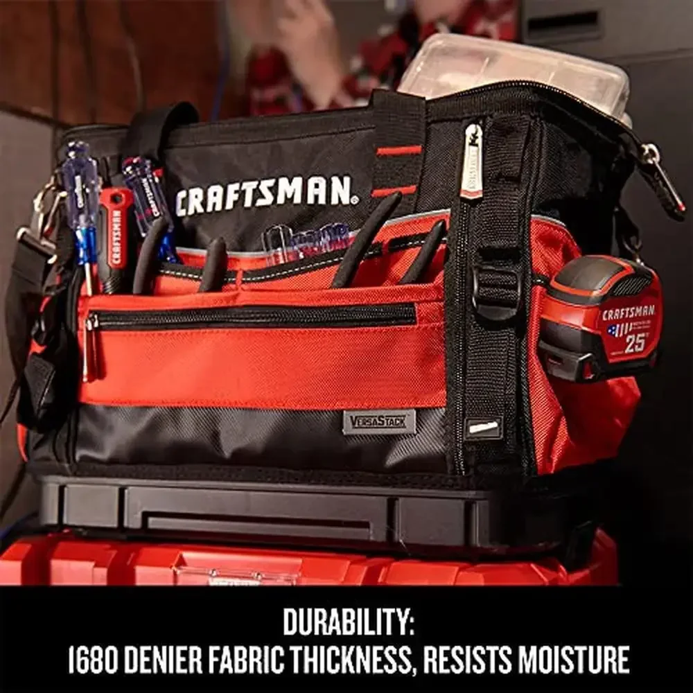 31-Pocket Heavy Duty Tool Bag Organizer with Dual Zippers Waterproof and Easy Access 4