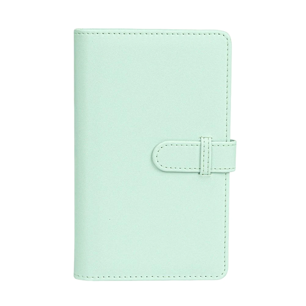 Compact 3-Inch Photo Album for Collectibles - 108 Sheets, Green & Pink