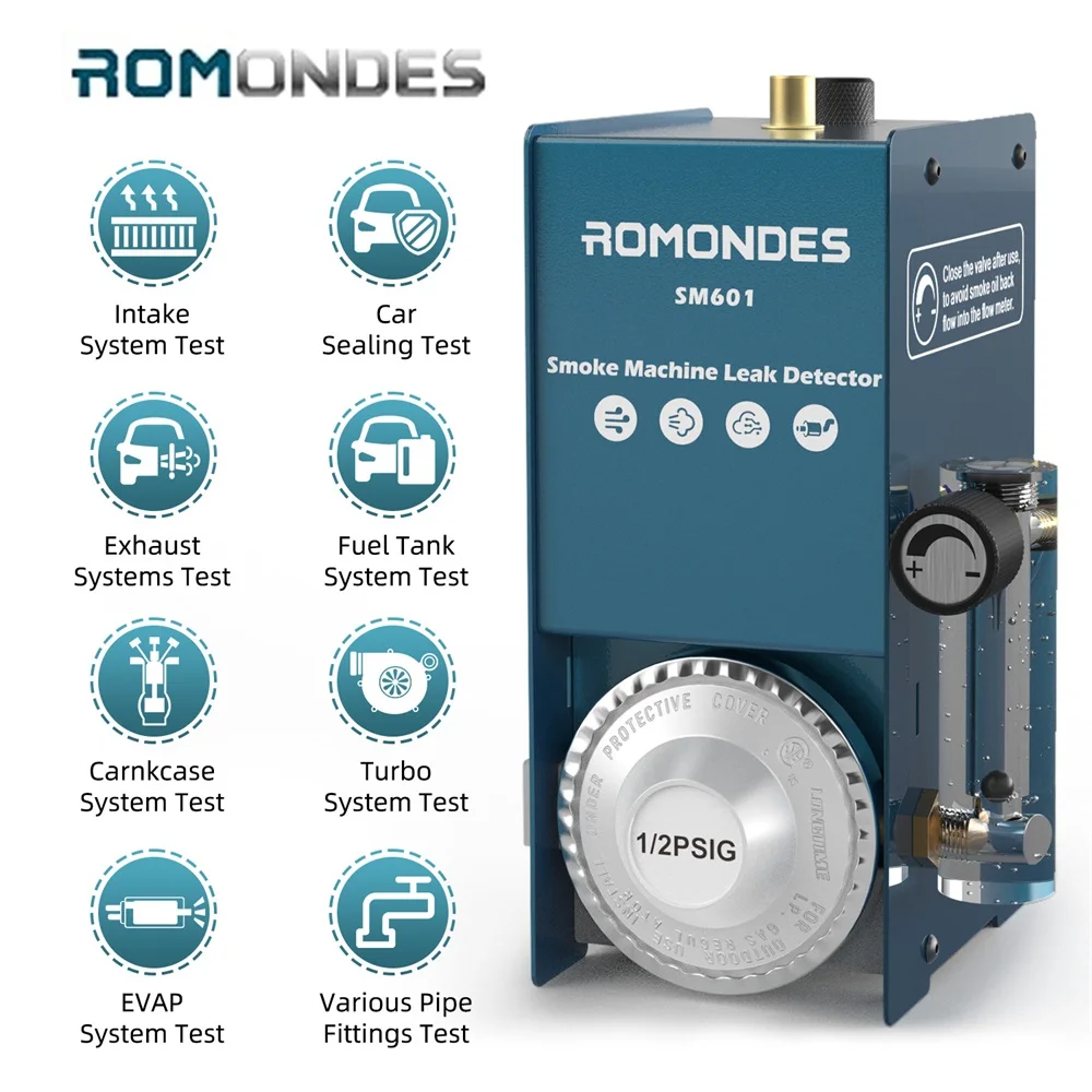 Romondes Sm601 Car Smoke Leak Tester Evap Smoke Machine Automotive Leak