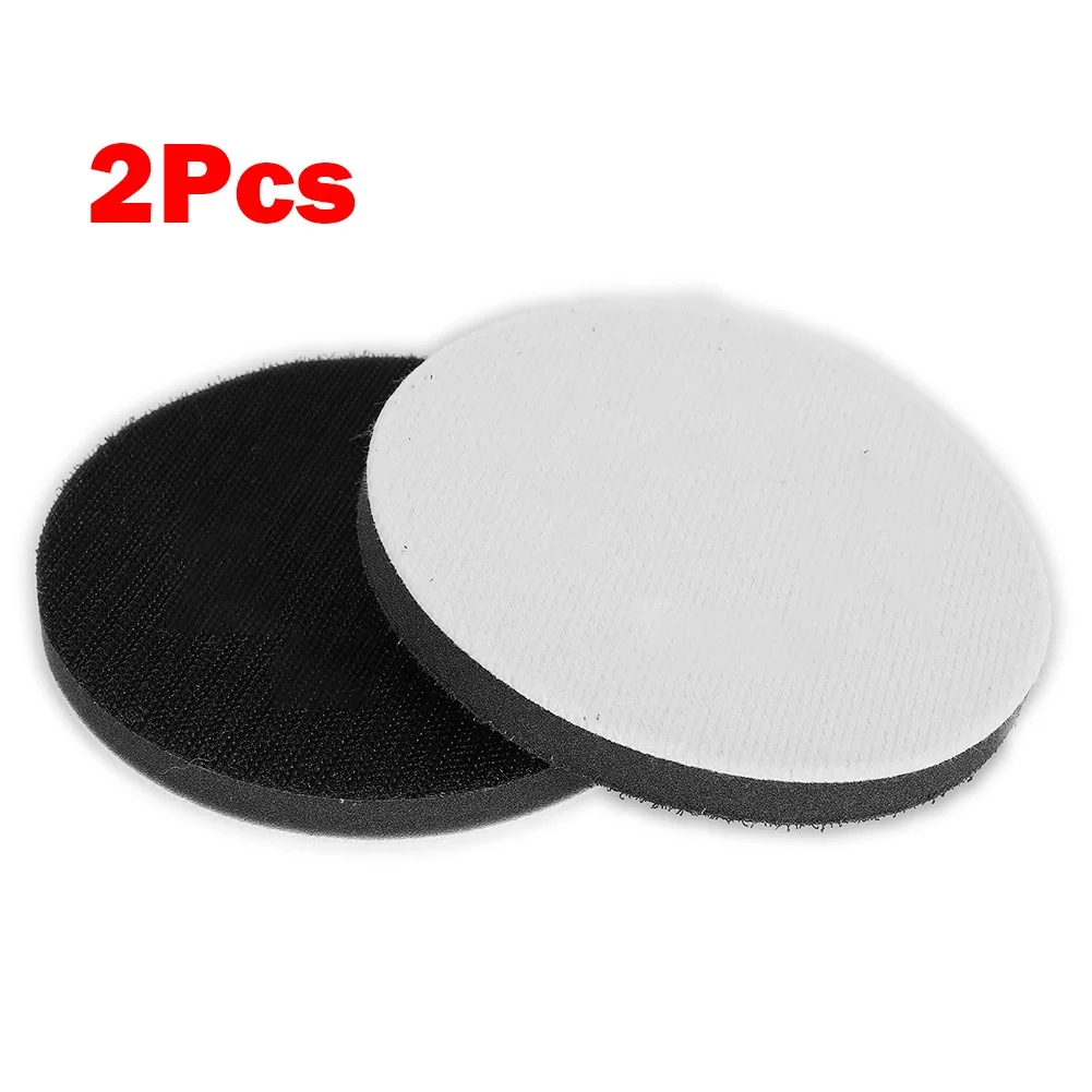 

2 PCS 5 Inch Loop Hook Soft Foam Interface Sanding Disc Sander Buffer Backing Pad 125 MM Round Coins Hooks Loop Abrasive Tools
