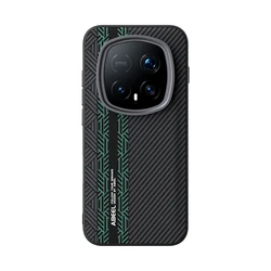 Enhanced Magnetic Wireless Charging Shockproof Phone Cover with Striped Shell Design - Honor Magic8 RSR Porsche Design (HO2)