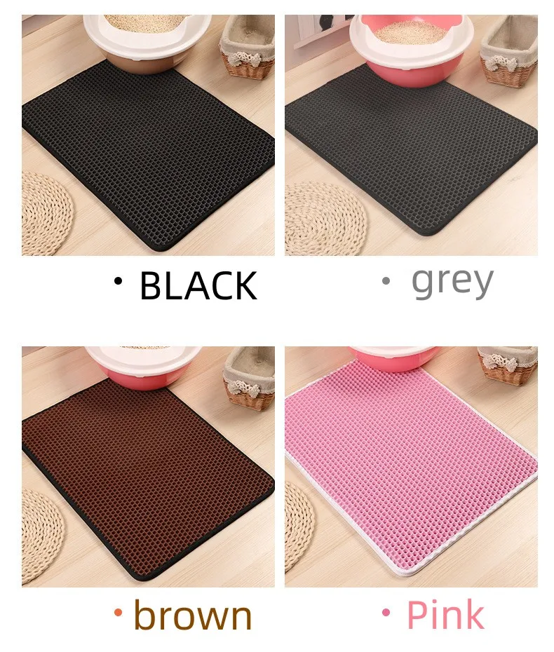 EVA Double Layer Cat Litter Toilet Mat Connected To Sand Belt Out