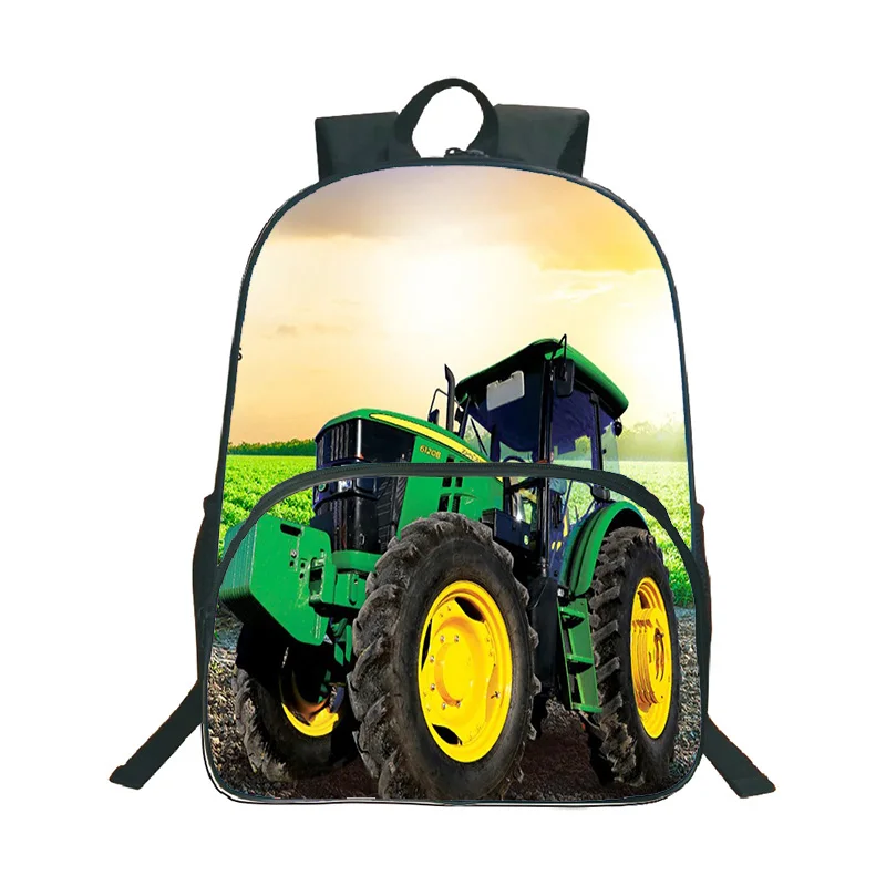 

Детские Модные школьные ранцы, новинка, школьный рюкзак с рисунком трактора, Детский рюкзак для мальчиков и девочек-подростков, рюкзак для автомобиля и грузовика
