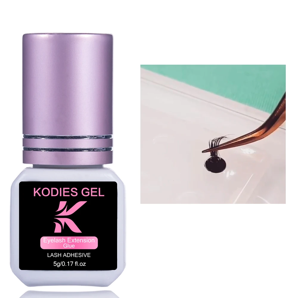 KODIES GEL Extra Strong Eyelash Glue Extension Supplies 5g 0.5 Second Dry Lash Glue for False Eyelash Waterproof Adhesive Lift 3