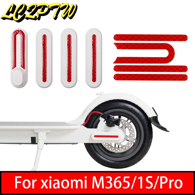 Autocollant Trotinette electrique Caches de Roue avec Bande Réfléchissante  pour Xiaomi M365/Pro/pro2/1S/Essential/Scooter 3 Autocollants