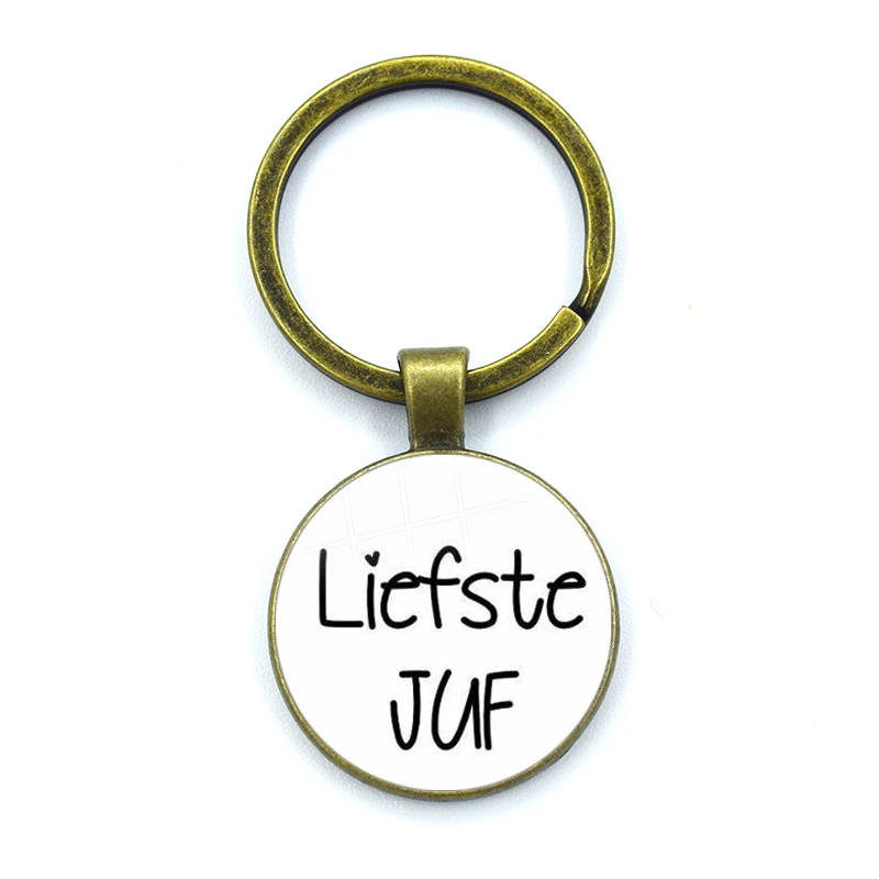 Llavero de cristal con diseño