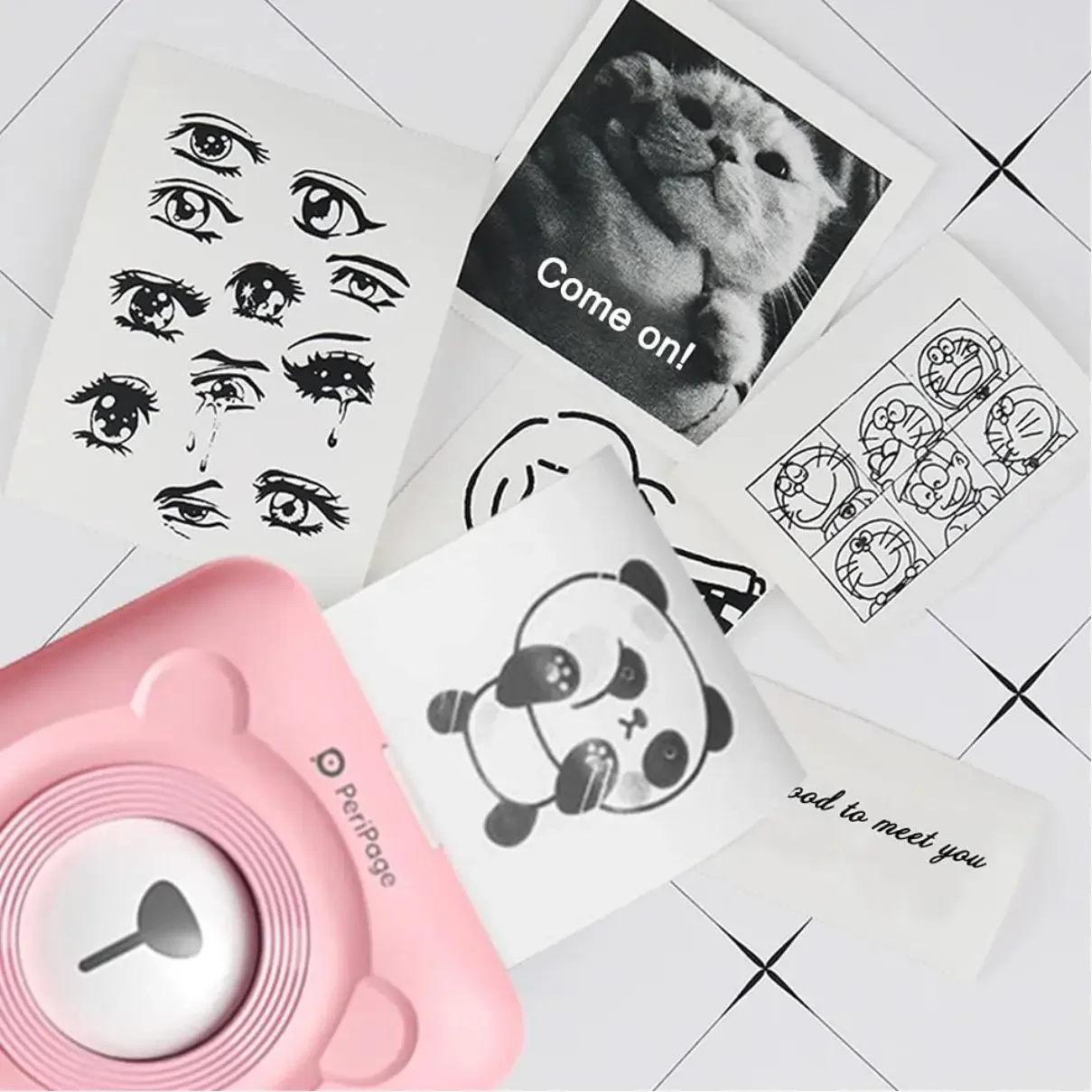Peripage Mini Printer Paper Adhesive Thermal Paper Rolls White for Peripage A6 Paperang All Bluetooth Mini Printer
