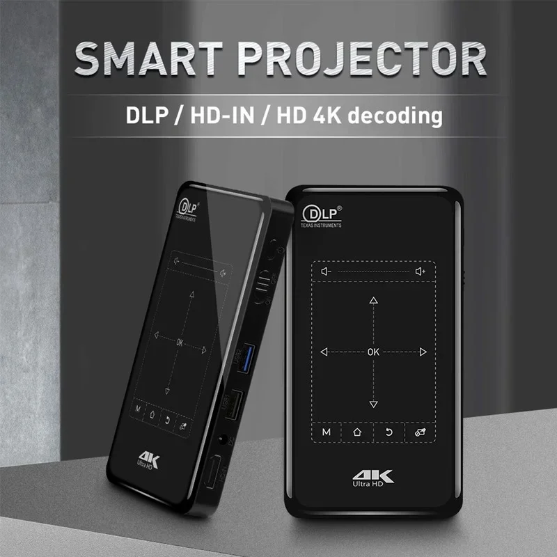 Dlp – Mini Projecteur Portable P09-ii, Android 9.0, Prise En Charge Du  Décodage 4k, Pour Home Cinéma - AliExpress