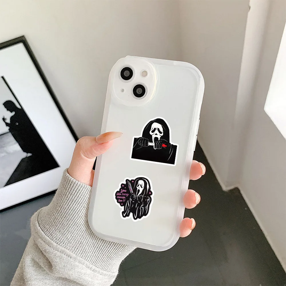 50pcsRiman personalitycute death mobilephone 스티커 스티커방수 이동식 트롤리 케이스 스쿠터 기타DIY장식 스티커