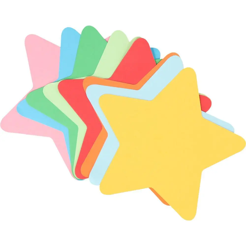 

90PCS Multi-color Star Cutouts Wall Decoration Star Style Paper Cutouts Set Bulletin Board Decorations