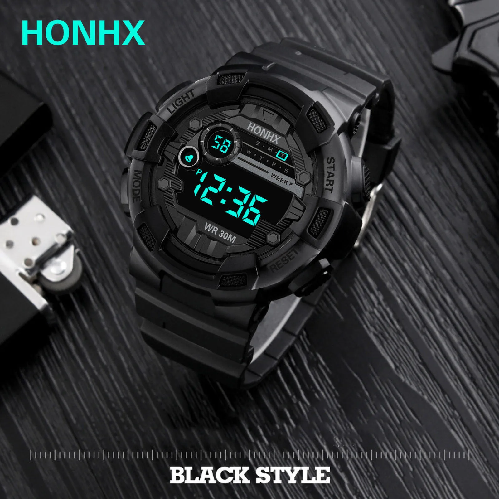 2022 Fashion Men's LED Digital Watch Date Sport Outdoor Electronic Watch for Men Shockproof Military Watches relogio masculino