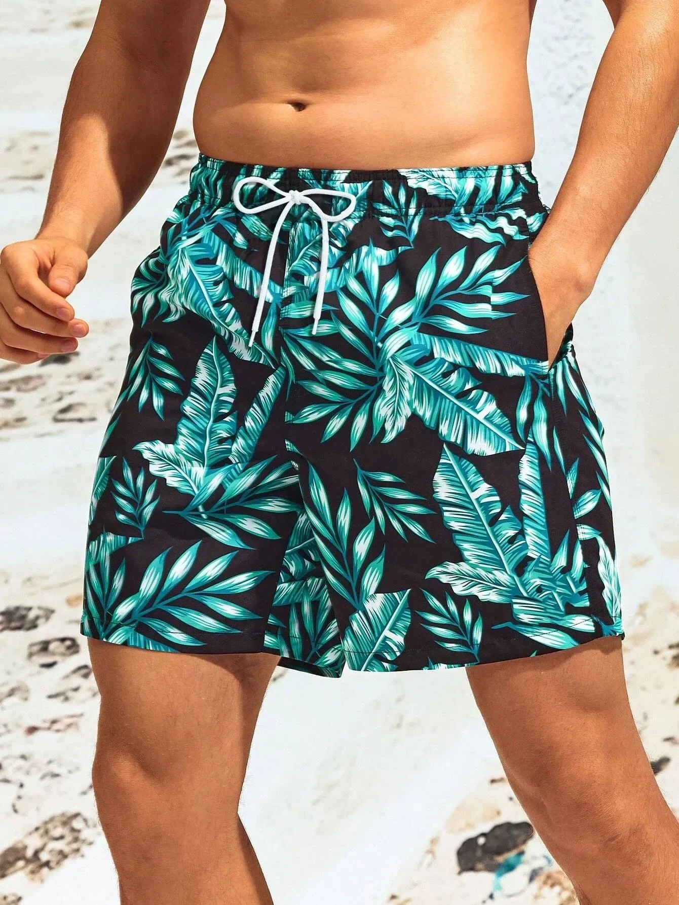 Hawaii Beach Shorts Mens Sport Shorts Palm tree Print Sportswear Fitness Short Pants Training Jogging Short Pants Summer Workout 5
