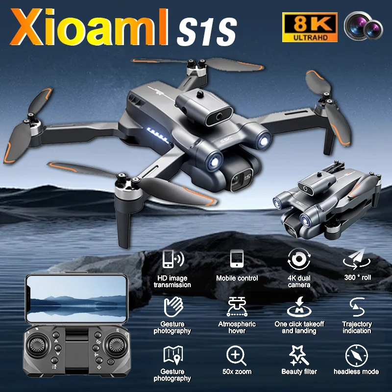 Per Xiaomi G6Pro Drone 8K Gps Professionale Hd Fotografia Aerea Dual-Camera Omnidirezionale Evitamento Ostacoli Quadrotor Drone