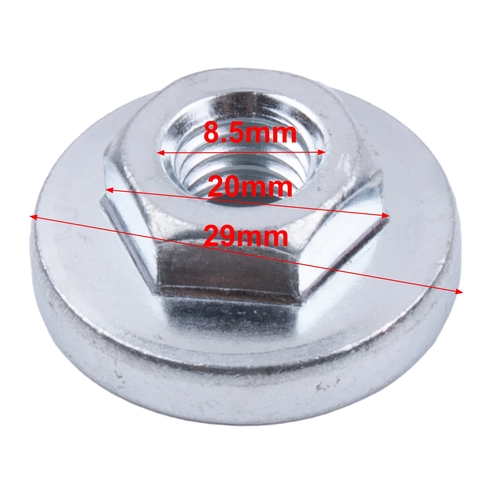

Non-slip Anti-wear Durable High Quality Angle Grinder Nut Hexagon Nut Silver Portable Pressure Plate Stainless Steel