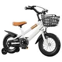 Bicicleta para niños para niñas de 3 a 7 años con ruedas de entrenamiento, cesta, bicicleta para niños, bicicleta para niños 2024 - Imagen 2