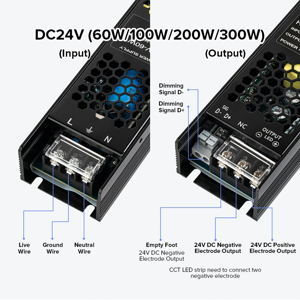 BENLUN Constante Spanning 12V 300W 25A Dimbaar LED Driver, Waterdicht IP67 Transformator, AC 200V-240V Triac Voeding, LED Adapter voor Stripverlichting, Computer Project, Buitenverlichting BENLUN Constante Spanning 12V 300W 25A Dimbaar LED Driver, Waterdicht IP67 Transformator, AC 200V-240V Triac Voeding, LED Adapter voor Stripverlichting, Computer Project, Buitenverlichting