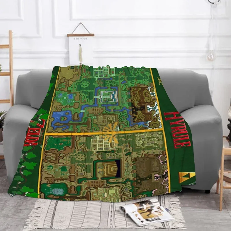 Zeldas Baby Blanket 3D Game Printing Bed Plaid Furry Machine Washable Winter Sofa Throw Fluffy Soft   Throws Baby Fleece 2