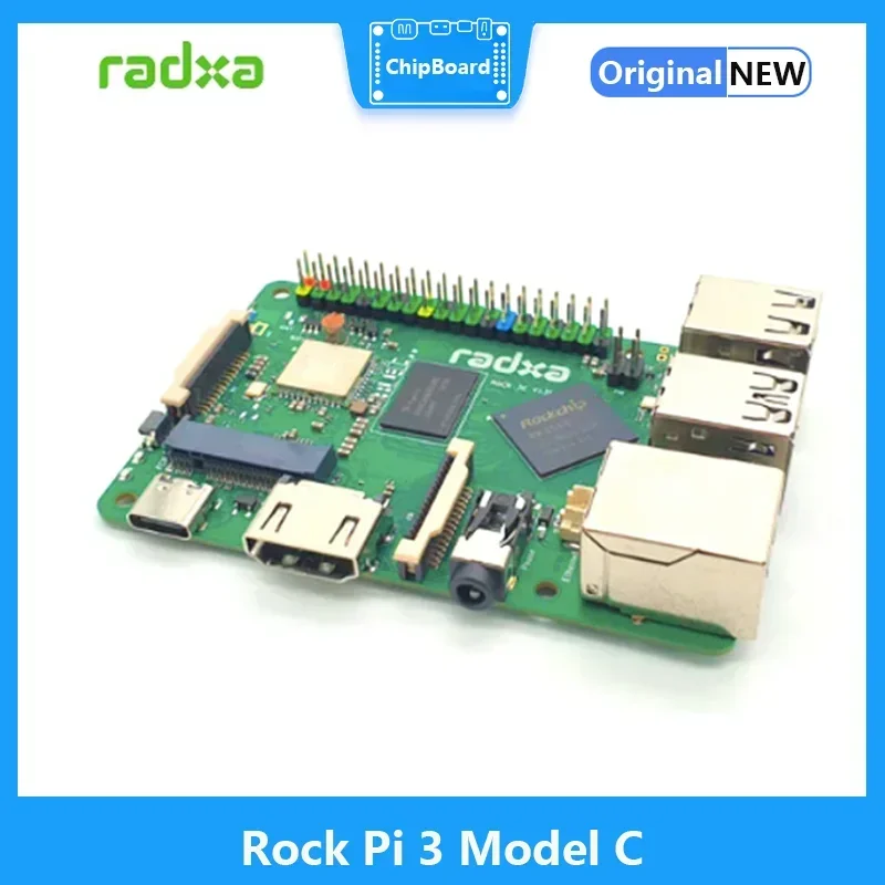 RADXA Rock Pi 3C RK3566 ���� �ھ� Cortex A55 ���� 32��Ʈ 3200Mb/s LPDDR4�� Raspberry Pi ��ü�� �����մϴ�.