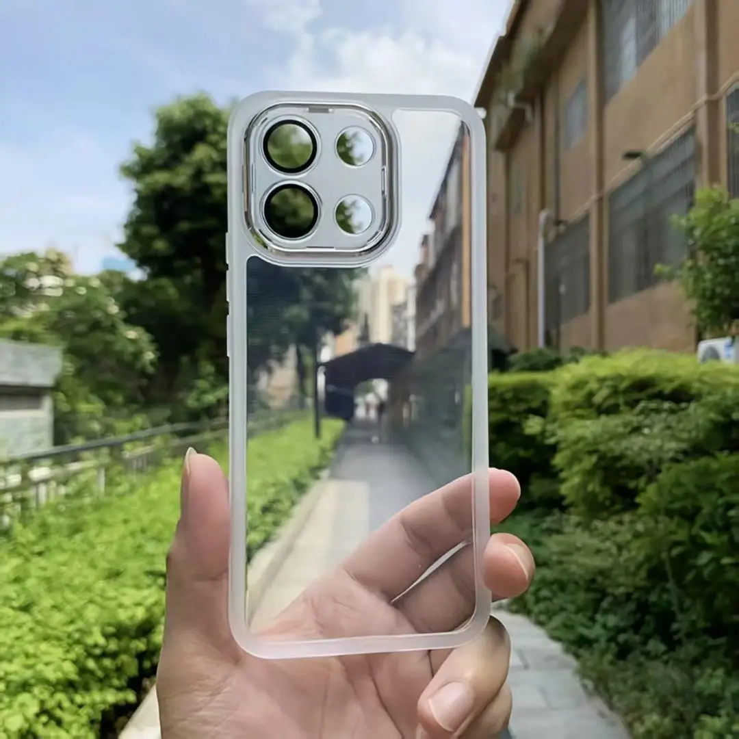 Luxury TPU Soft Silicone Shockproof Phone Case with Lens Protection and Bumper Design