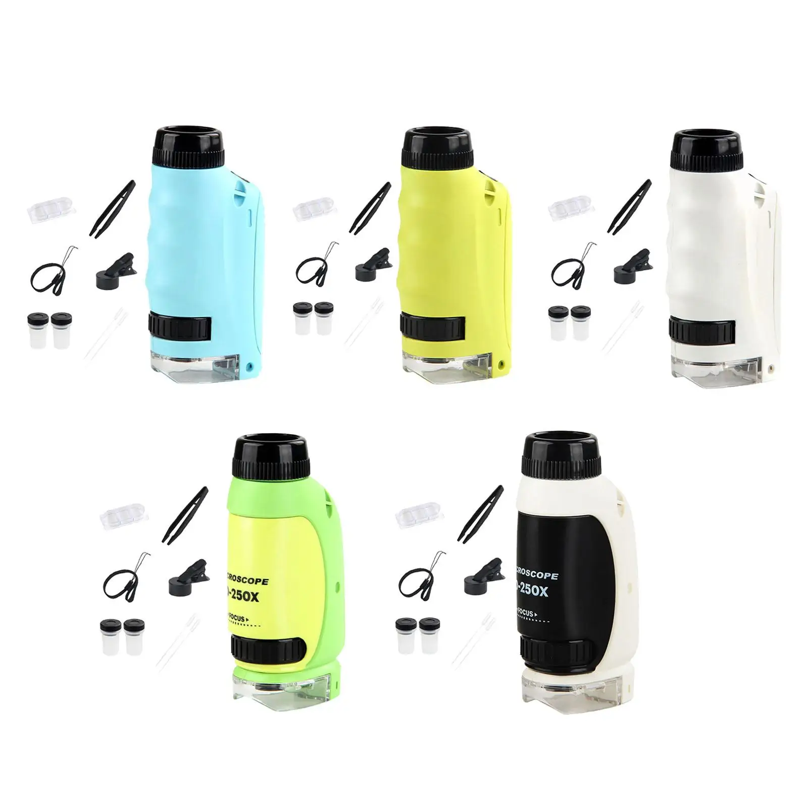

Handheld Microscope Set Kids Microscope 120x Portable Optical Microscope for
