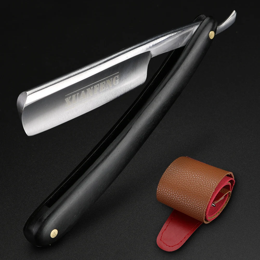 XUAN FENG Traditional Folding Shaver Hardened Steel High Hardness Sharp Straight Shaver Men's Shaver 3