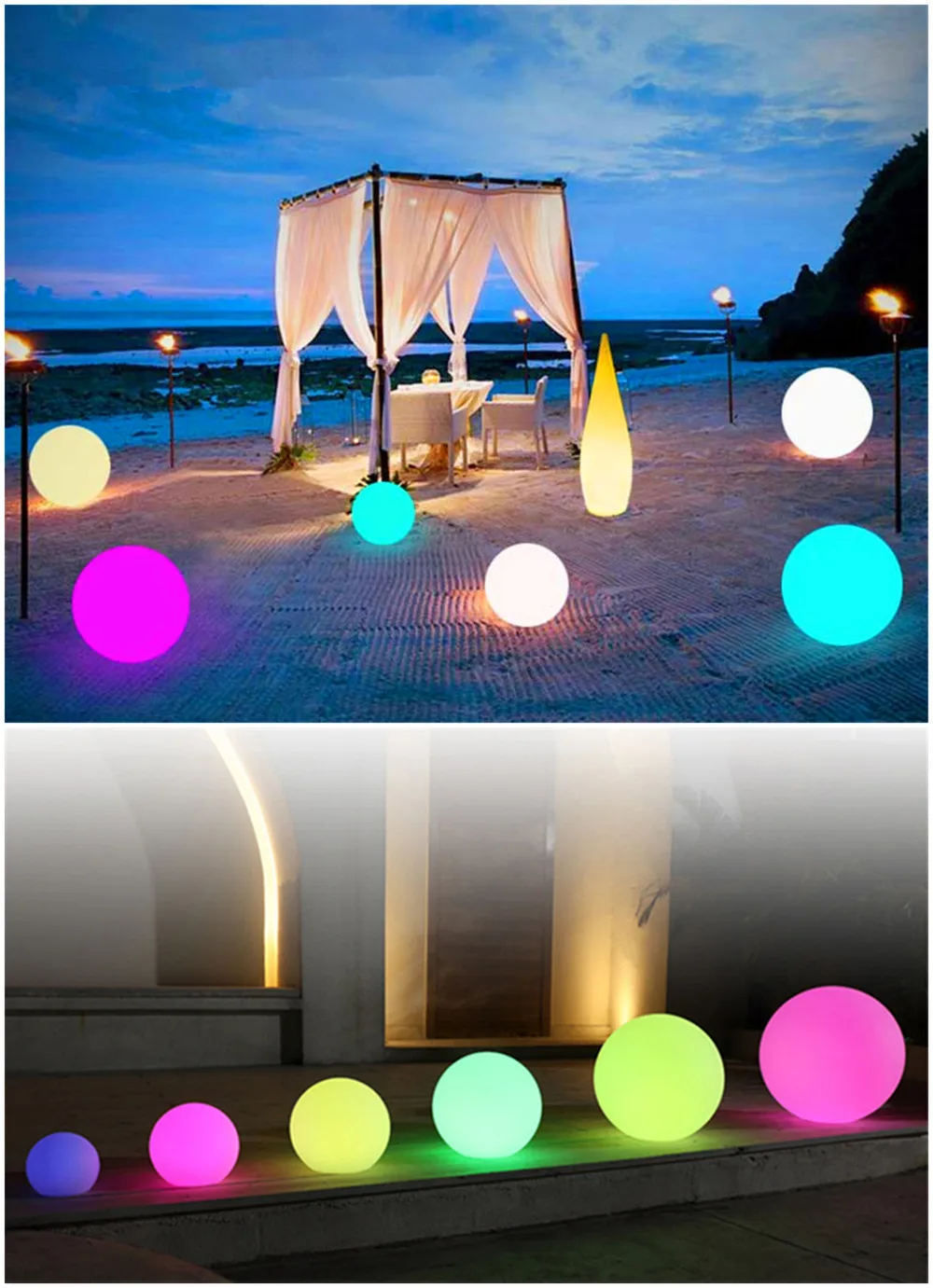 Outdoor LED Garden Ball Lights