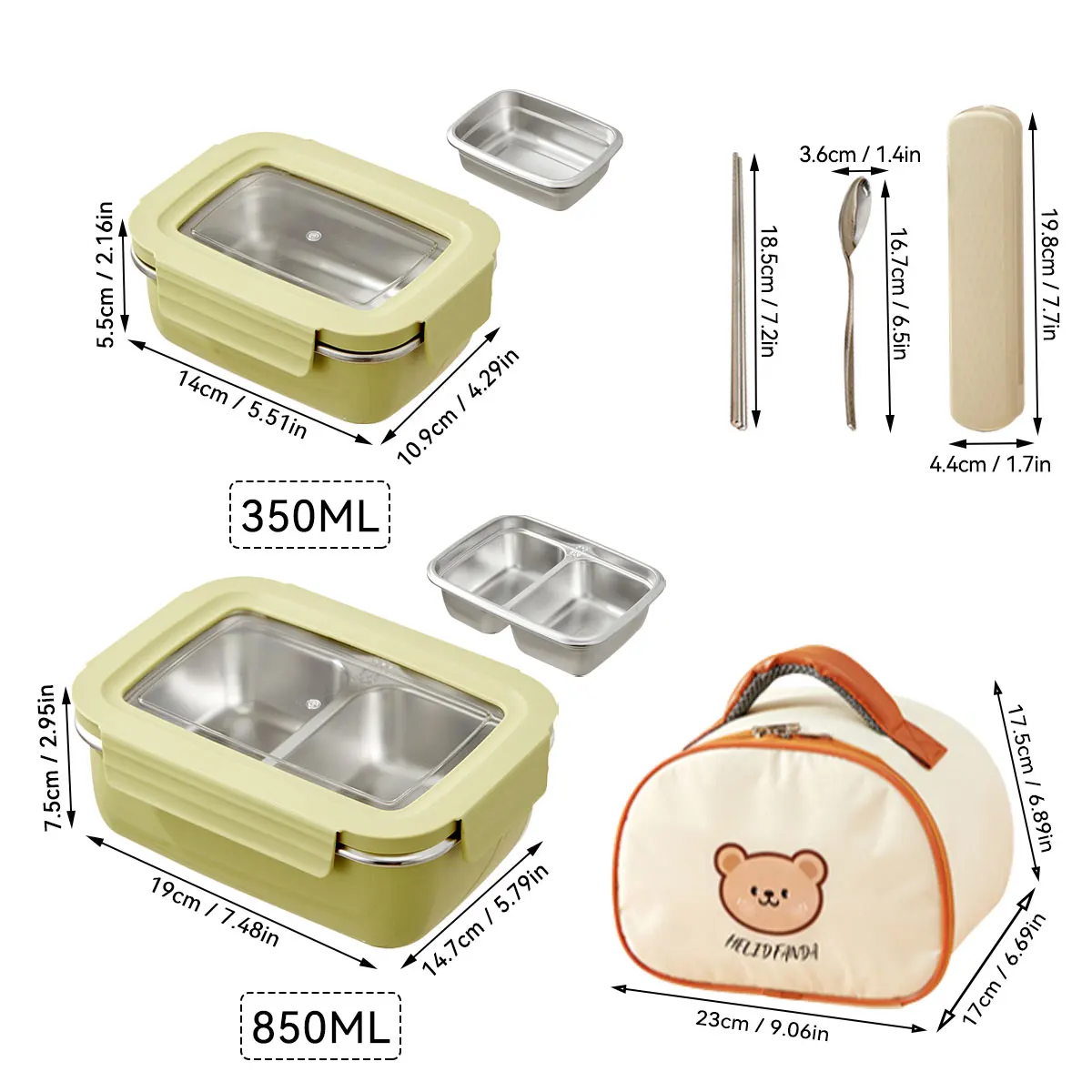 Yellow 1200ml Set