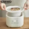 DMWD Electric Slow Cooker 1L Stew Pot 7 Menus Cooking Machine Porridge Casserole Soup Maker 24H Appointment Ceramic Liner 220V 4