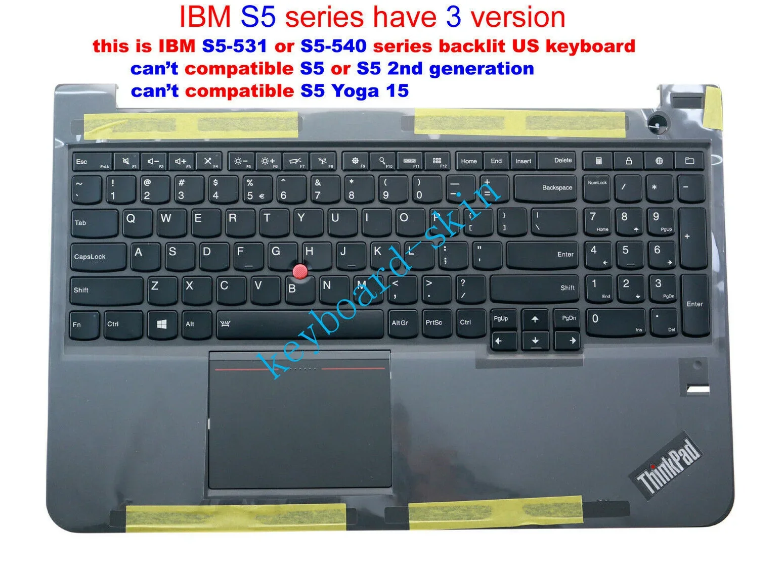 

Новинка для lenovo IBM Thinkpad S5-531 series Клавиатура с подсветкой и корпусом «C»