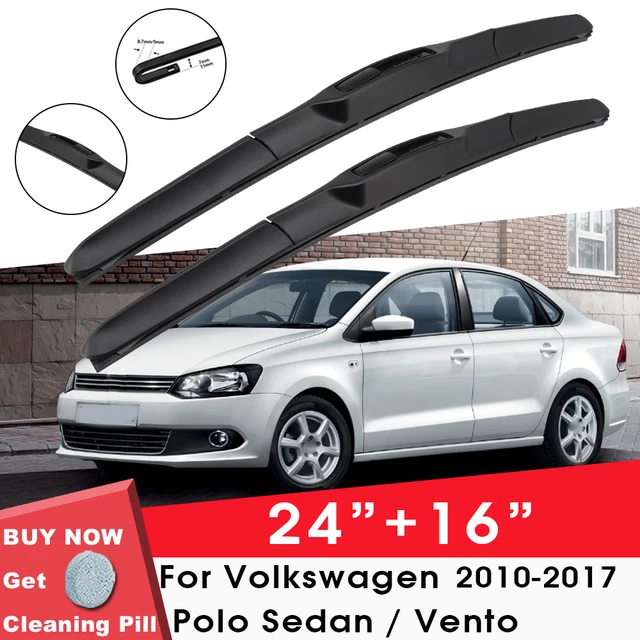 Per VW Polo 6R Hatchback 2009 2010 2011 2012 2013 2014 2015 2016 2017  accessori spazzole tergicristallo parabrezza anteriore auto - AliExpress