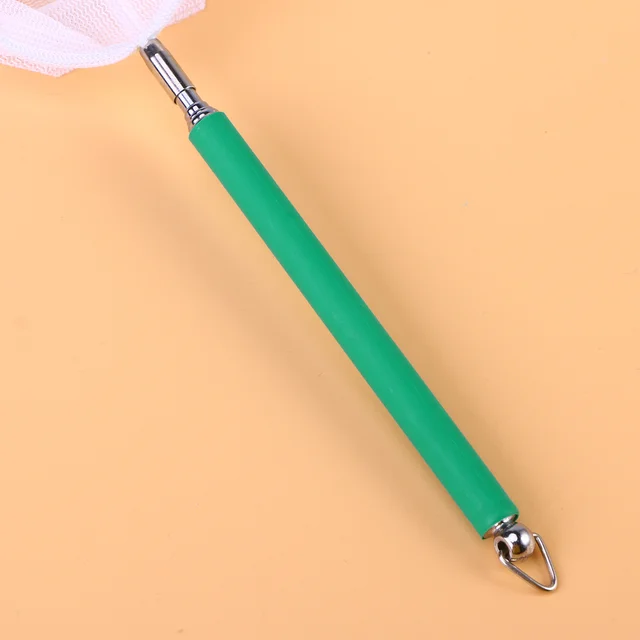 Telescopic Shrimp Stainless Steel Extendable Fish Landing Net For Aquarium Cleaning Tools Foldable Fishing Net Green 6