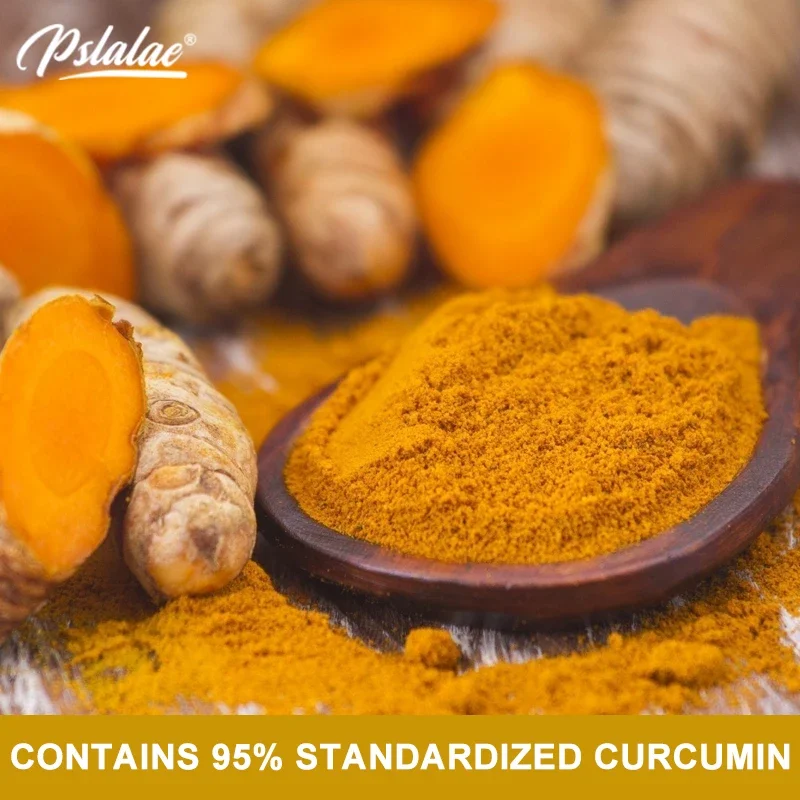 Natural Curcumin Capsules with Piperine and Black Pepper Extract To Support Joint Health and Inflammation, 120 Non-GMO Capsules