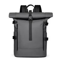 New Shoulder Bag Men's Senior Sense of Business Computer Outdoor Leisure Rolled Edge Travel Backpack Fashion Commuting - Image 4
